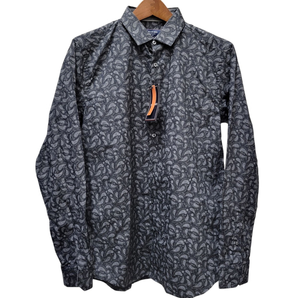Byford London Men's Paisley Long-Sleeves Shirt Size Medium NWT